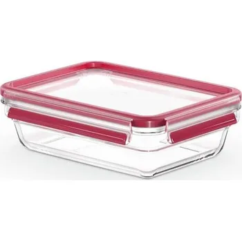Dóza na potraviny Tefal MasterSeal Glass N1040910 1,1 l červená