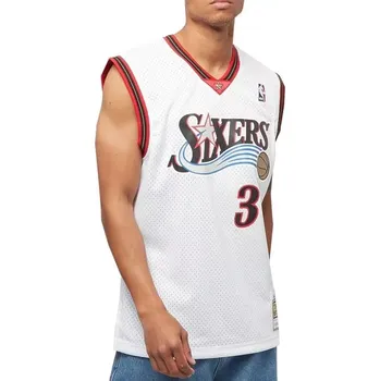 Pánské tričko Mitchell & Ness NBA Swingman Home Jersey 76ERS 00 Allen Iverson M SMJYGS18200-P76WHIT00AIV pánské XXL