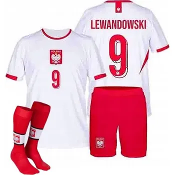 Fotbalový Teplákovka Lewandowski Polsko Tričko Kraťasy Štulpny vel. 140 Euro 2024