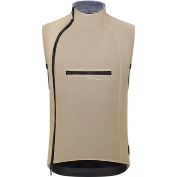 Cyklistická vesta SANTINI Unisex vesta Alpha Insulated Cappuccino XL