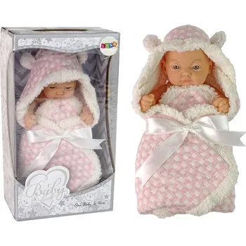 Panenka Panenka miminko růžová – s pohyblivými ručkami a zavinovačkou