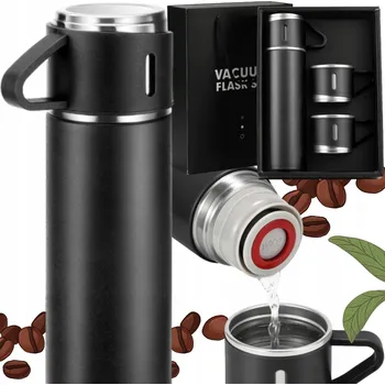 Termoska PROFESIONÁLNÍ VAKUOVÁ TERMOSKA S HRNÍČKEM 3 hrníčky DÁREK 500 ml