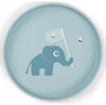 Talíř Done by Deer Talíř pro děti Foodie Elphee, modrý
