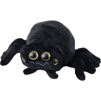 plyšák Plyšový pavouk mazlíček černý 30cm – s úsměvem a lesklýma očima