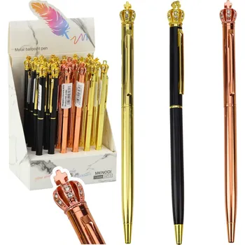 Kuličkové pero kovové automatické – modrý inkoust 1,0mm