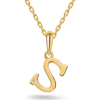 Přívěsek Celebritka písmeno S s diamantem pro štěstí IZBR995SY + dárkové balení LUXUS zdarma