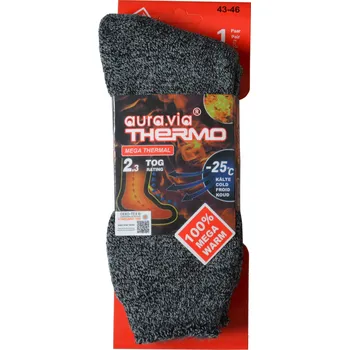 Aura Via Zimní Ponožky modré, velikost 39-42