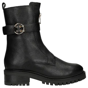 Dámské polobotky Černé Zateplené Dámské Kotníčkové Boty S Vysokým Svrškem Wojas 5536451 38