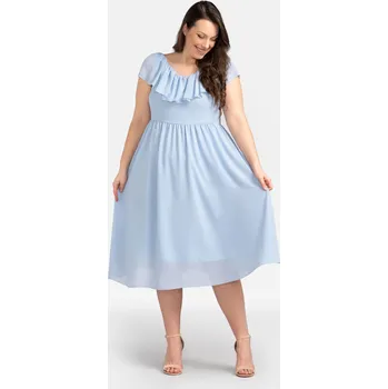 Dámské šaty Dámské šaty SB247 světle modré - Karko 46