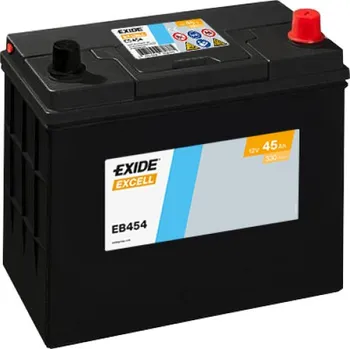 Autobaterie EXIDE Excell 12V 45Ah 330A 237x127x227