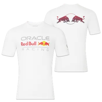 Pánské tričko F1 official merchandise Fanouškovské tričko Red Bull Racing F1 s motivem býka bílé