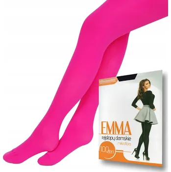 Dámské punčochy Hladké Punčocháče Romartex EMMA 100 DEN růžové, velikost 3