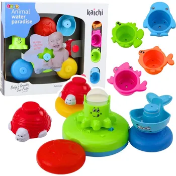 Interaktivní koupelová hračka – s fontánou a kelímky