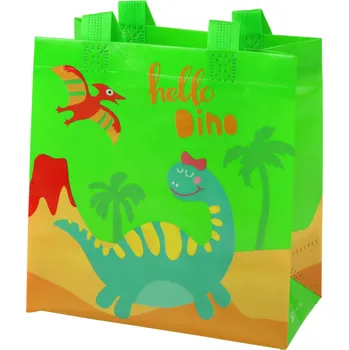 Dárková taška Dárková taška s dinosaurem – 23x21,5x11 cm | zelená