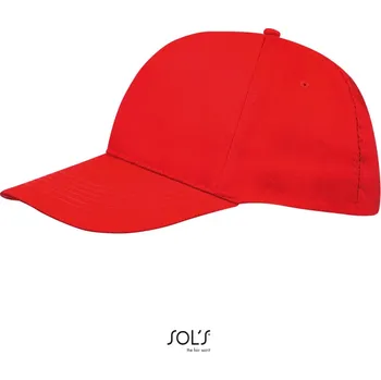 Pracovní přilba SOL's Collection Kšiltovka Sunny, baseballová, 5 panelová COT25811000499-red Červená UNI