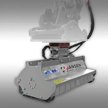 Kultivátor Bagr mulčovač Jansen BM-120, hydraulický, minirypadlo, cepová sekačka