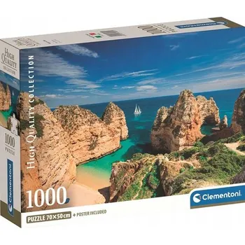 Puzzle Puzzle 1000 dílků 39989 Pláž v Algarve Bay Clementoni Compact