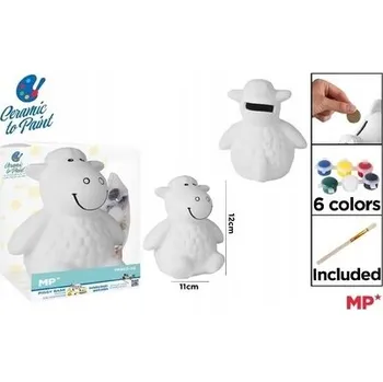 Obraz Keramické prasátko k vymalování - ovečka