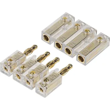 Kabelové oko 33113 4-pólový zlacený konektor pro připojení repro na zadním platu