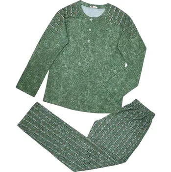 Pánské pyžamo Dámské pyžamo 104/085 zelené se vzorem - Karol XL