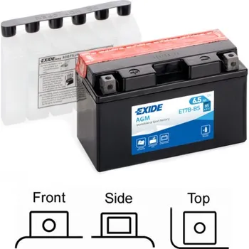 Autobaterie EXIDE AGM 12V 6,5Ah 85A
