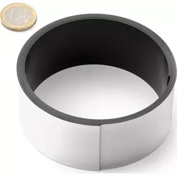 Lepicí páska Bílá matná magnetická páska 40 × 1 mm