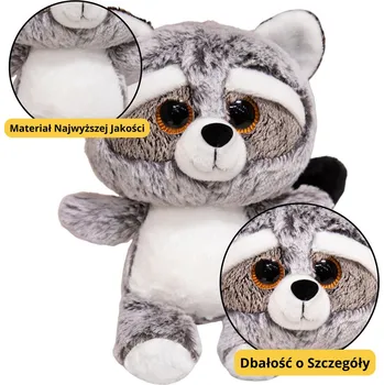 plyšák Plyšový mýval s velkýma očima 22cm – měkký mazlíček