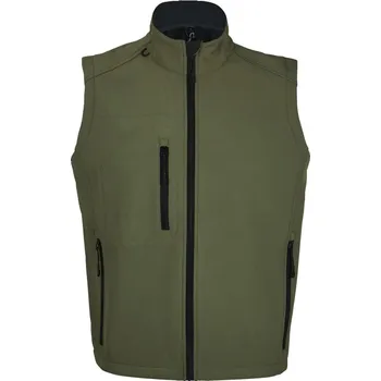 pracovní vesta SOL's Collection Vesta Rallye Men, softshellová, 3-vrstvá, pánská COT25660154903-army L Army zelená