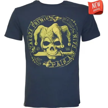 Pánské tričko Yakuza Premium Selection Tričko Yakuza Premium 3902 - modré - Cut the Roots, Pain and Gain Los Angeles Velikost: 5XL
