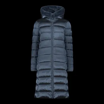 Dámská zimní bunda s kapucí CMP zateplený kabát dlouhý tmavě modrý (34K0046F/L635) 34