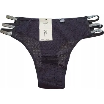 Kalhotky Dámské kalhotky tanga HON2 8013 černé, XL