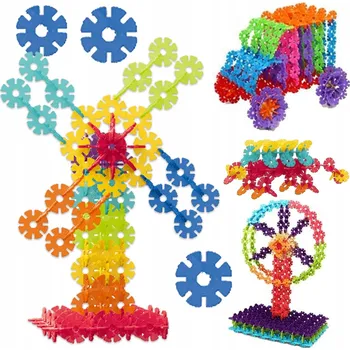 ostatní stavebnice PROSTOROVÉ STAVEBNICE 3D 2D KROUŽKY DISKY SKLÁDAČKA XXL 460 ks