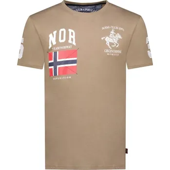 Geografické Norsko Jequestre 254 M SY1305H/GN-Taupe tričko L