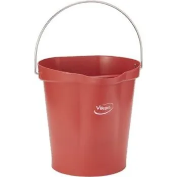 kbelík Kbelík 12L Polypropylen, Červená s rukojetí