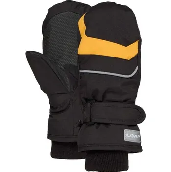 Rukavice Dětské rukavice LOAP RUN 10 Černá, Žlutá