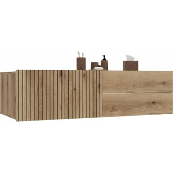 Koupelnový nábytek FALCO Závěsná skříňka pod umyvadlo Torio 140 dub evoke