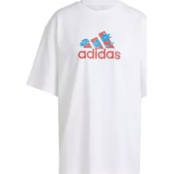 Dámské tričko adidas Flower Pack Badge of Sport bílá IT1421 L