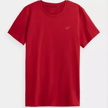 Pánské oblečení Pánské Tričko 4F červené NOSH4 TSM352 62S S