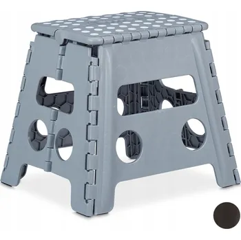 Stolička Stolička Relaxdays v odstínech šedé, 32,5 cm