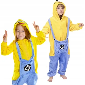 Dívčí pyžamo Pyžamo Overal Kigurumi Kostým Mimoň Dětské 105-115cm