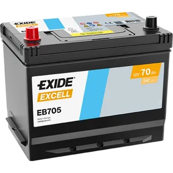 Auto-moto EXIDE Excell 12V 70Ah 540A 272x173x222 Levá