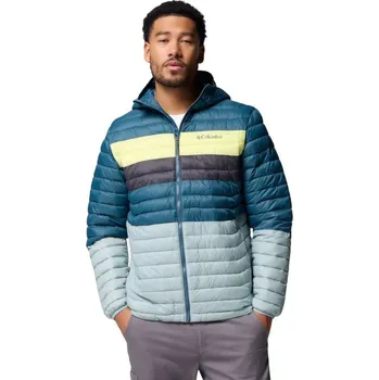 Pánská bunda Columbia Powder Pass Bunda s kapucí 2134131461 Blue L L