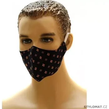 Čepice Dvouvrstvá rouška Elegant - Vestis UNI tmavě modrá - vzor