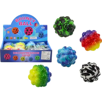 Hračka pro psa Senzorický míček s výstupky pro stiskání a házení 6,5cm