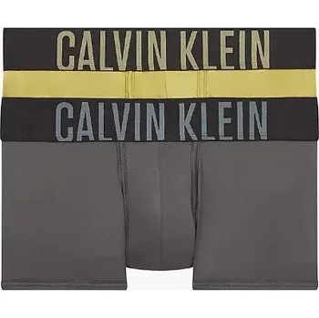 Pánské spodní prádlo Boxerky 2 pack NB2599A 6HH šedá/khaki - Calvin Klein khaki-šedá XL