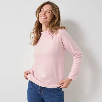 Dámské tričko Tričko s mikrofleecu, pro intenzivní hřejivost růžová 54