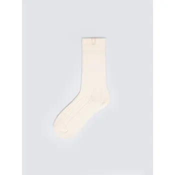 Dámské ponožky Dámské dlouhé pruhované krémové Ponožky BIG STAR Doti 102 35-38