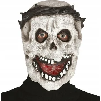Karnevalová maska Maska na obličej Guirca GU2389 latexová kostlivec šedá