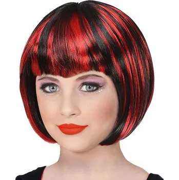 Karnevalová paruka Widmann paruka dlouhé vlasy černá