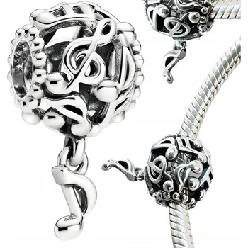 Přívěsek CHARMS Přívěsek Nota Miluji hudbu noty Vysoká kvalita s925